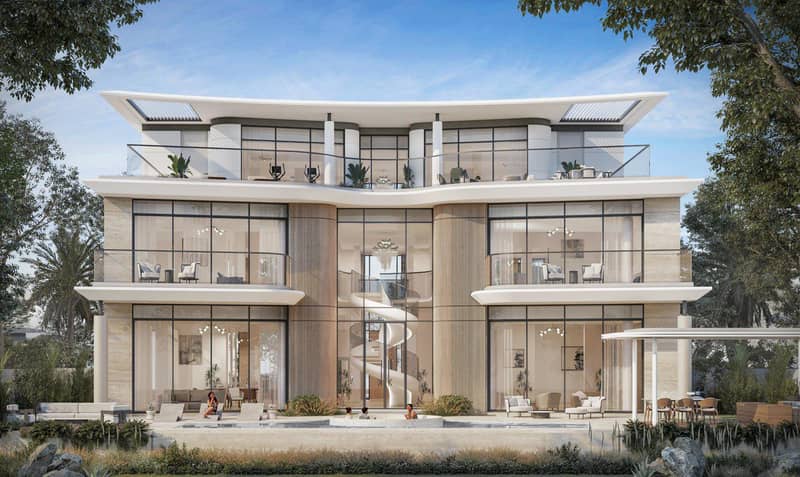 New complex of villas Karl Lagerfeld with swimming pools and roof-top terraces, Nad Al Sheba, Dubai, UAE — photo 13