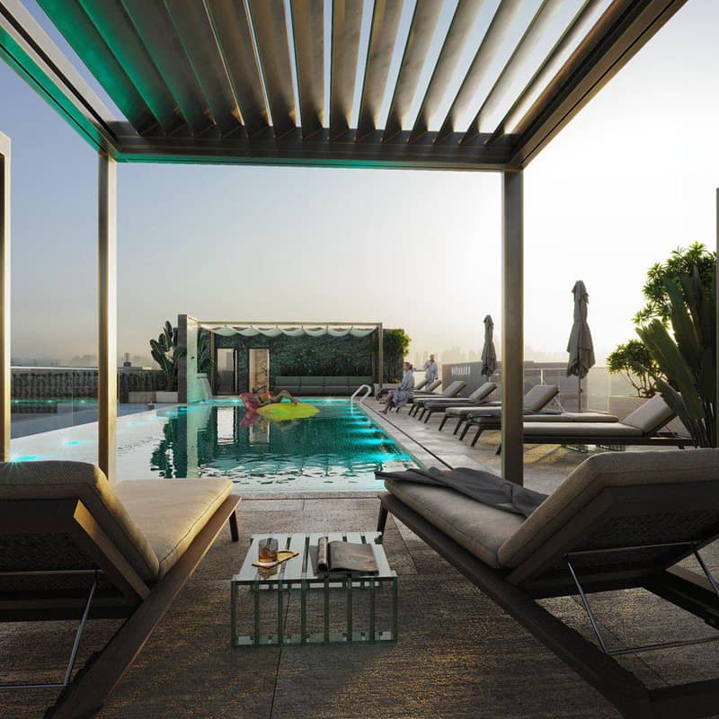 New premium residence Vitality with swimming pools, a co-working area and a restaurant, JVC, Dubai, UAE — photo 12