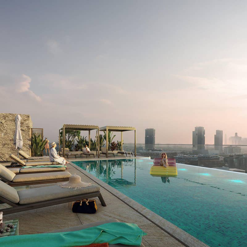 New premium residence Vitality with swimming pools, a co-working area and a restaurant, JVC, Dubai, UAE — photo 8