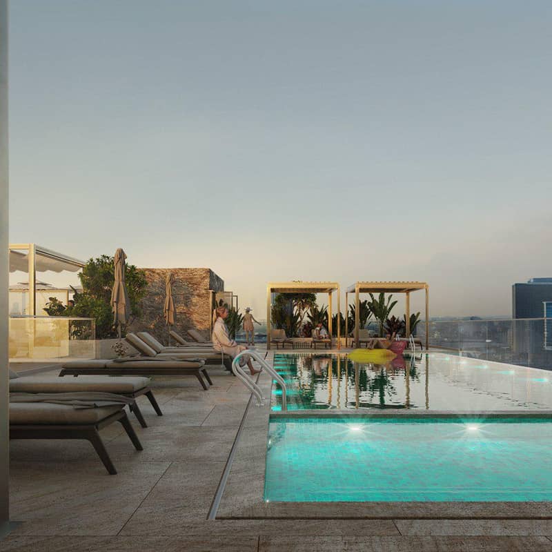 New premium residence Vitality with swimming pools, a co-working area and a restaurant, JVC, Dubai, UAE — photo 9