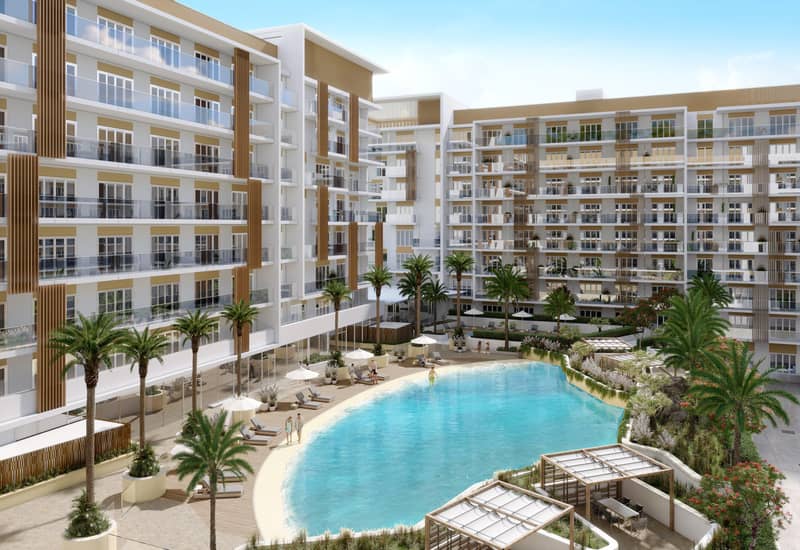 Новая резиденция Beach Oasis 2 с бассейном и искусственным пляжем, Dubai Studio City, Дубай, ОАЭ — фото 2