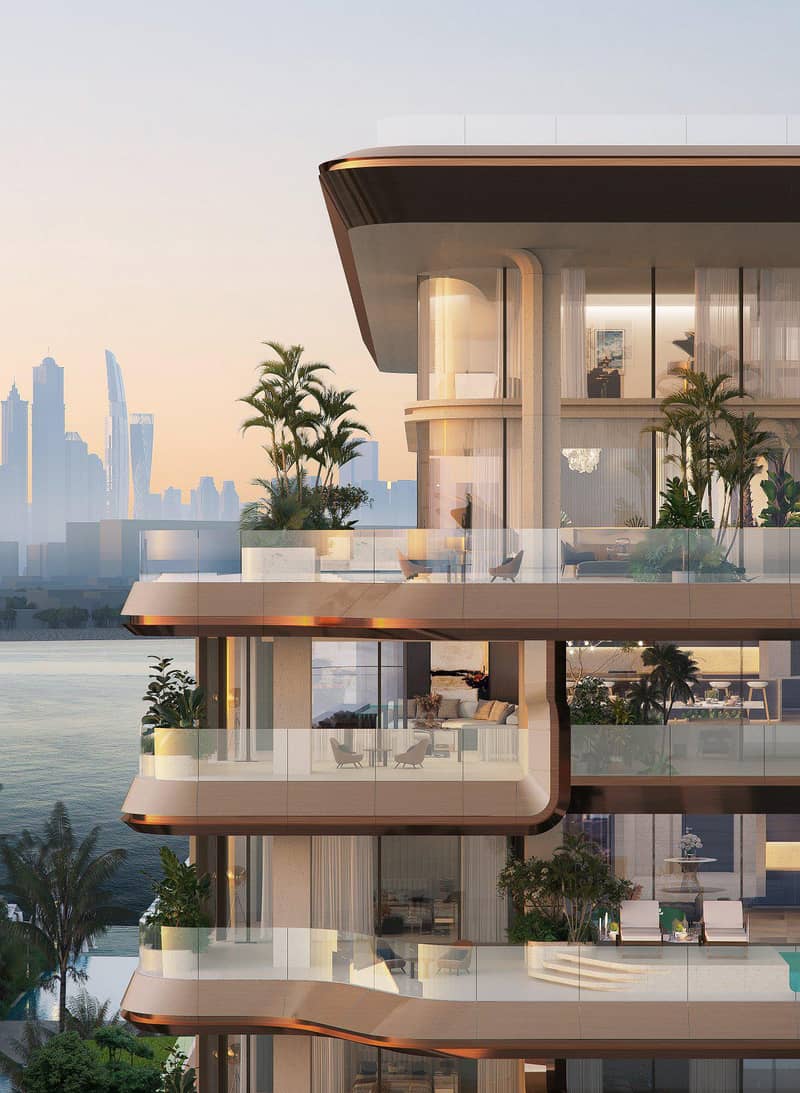 New luxury waterfront residence Alba with a private beach and a spa center in the exclusive area, Palm Jumeirah, Dubai, UAE — photo 10