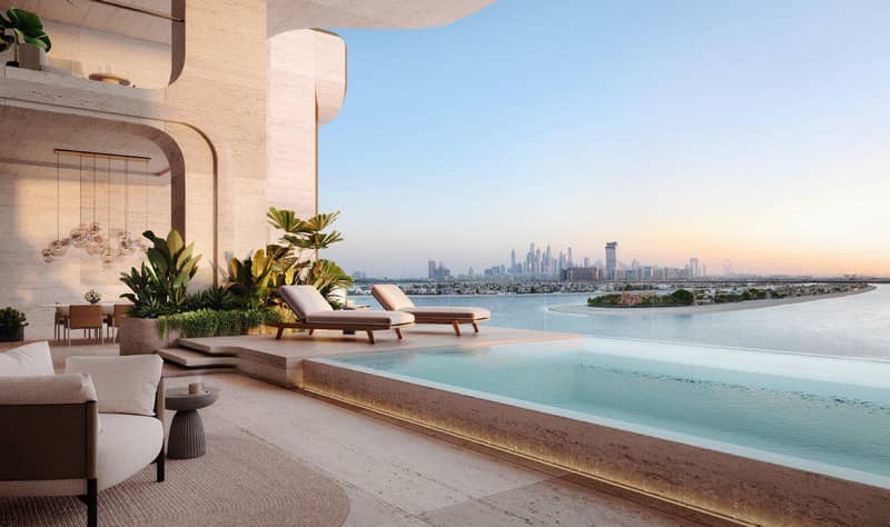 New luxury waterfront residence Alba with a private beach and a spa center in the exclusive area, Palm Jumeirah, Dubai, UAE — photo 4