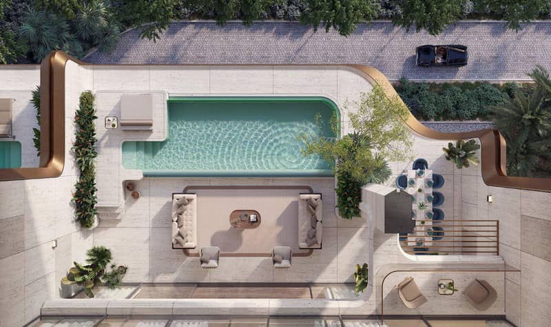 New luxury waterfront residence Alba with a private beach and a spa center in the exclusive area, Palm Jumeirah, Dubai, UAE — photo 8
