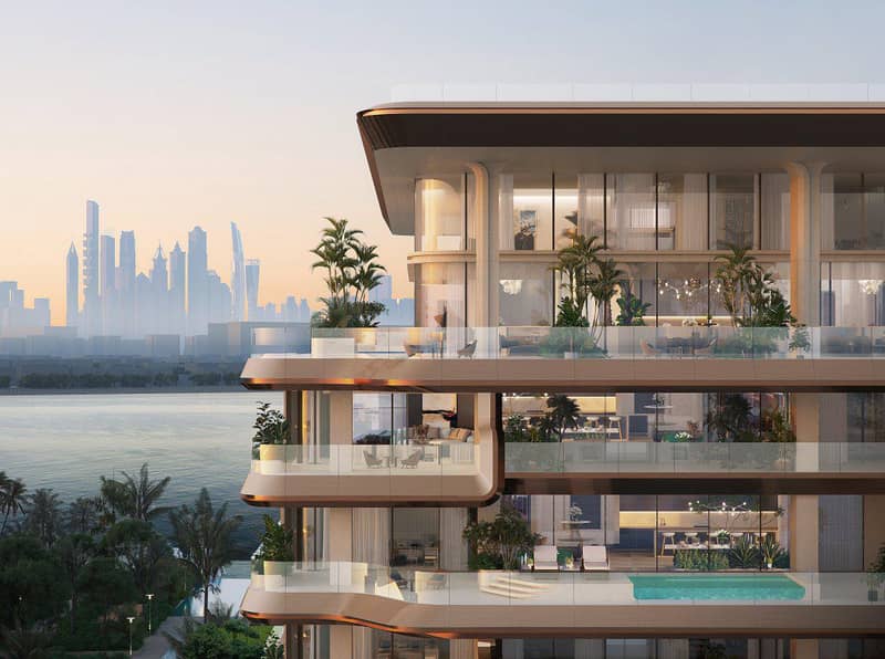 New luxury waterfront residence Alba with a private beach and a spa center in the exclusive area, Palm Jumeirah, Dubai, UAE — photo 11