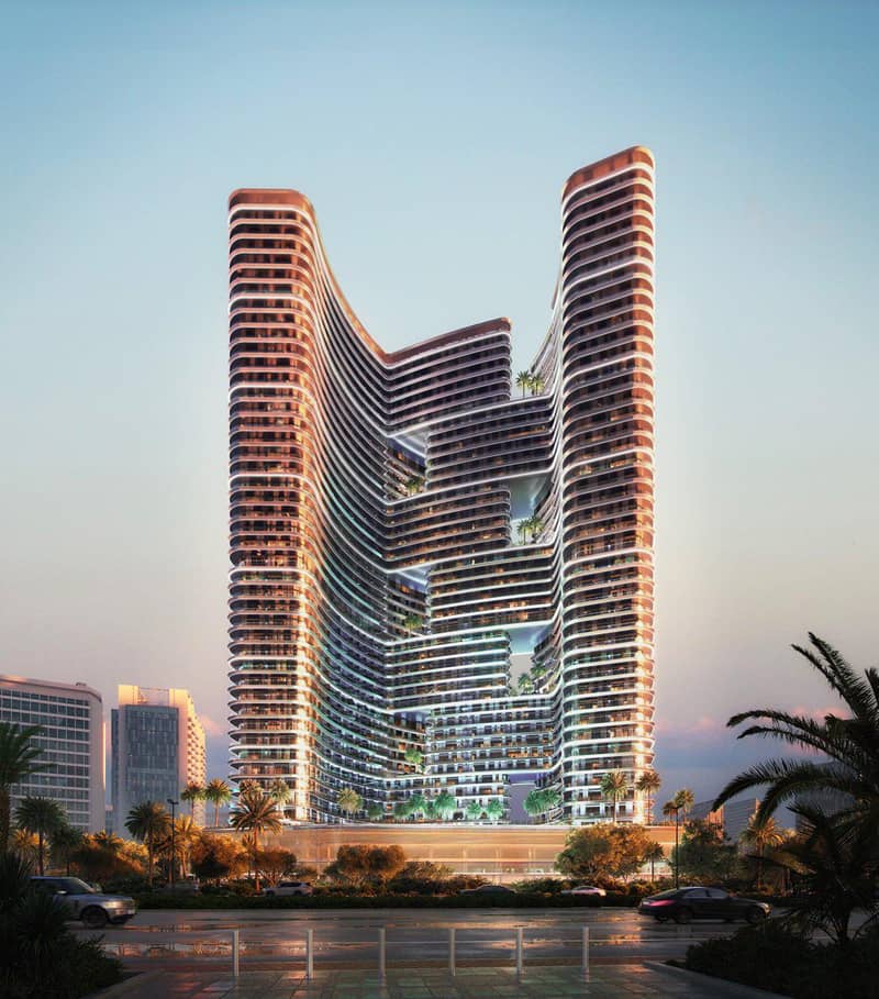 New high-rise residence Binghatti Hills with swimming pools, sports grounds and a green area, Barsha South, Dubai, UAE — photo 6