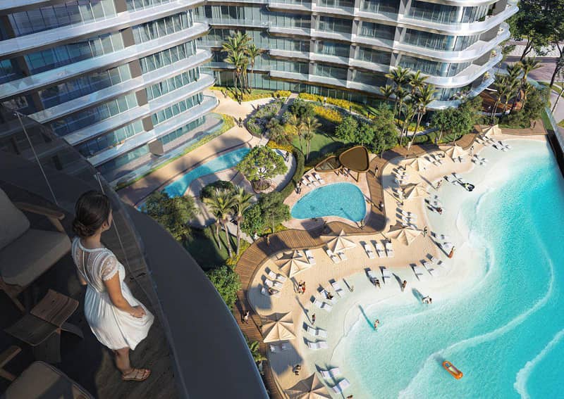 New high-rise residence Binghatti Hills with swimming pools, sports grounds and a green area, Barsha South, Dubai, UAE — photo 12