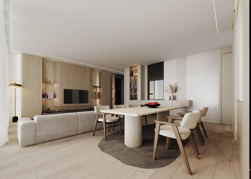 New high-rise residence Binghatti Hills with swimming pools, sports grounds and a green area, Barsha South, Dubai, UAE — photo 19