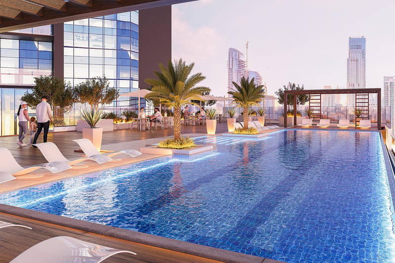 High-rise residential complex with city views, close to the highway, Majan, Dubai, UAE — photo 2