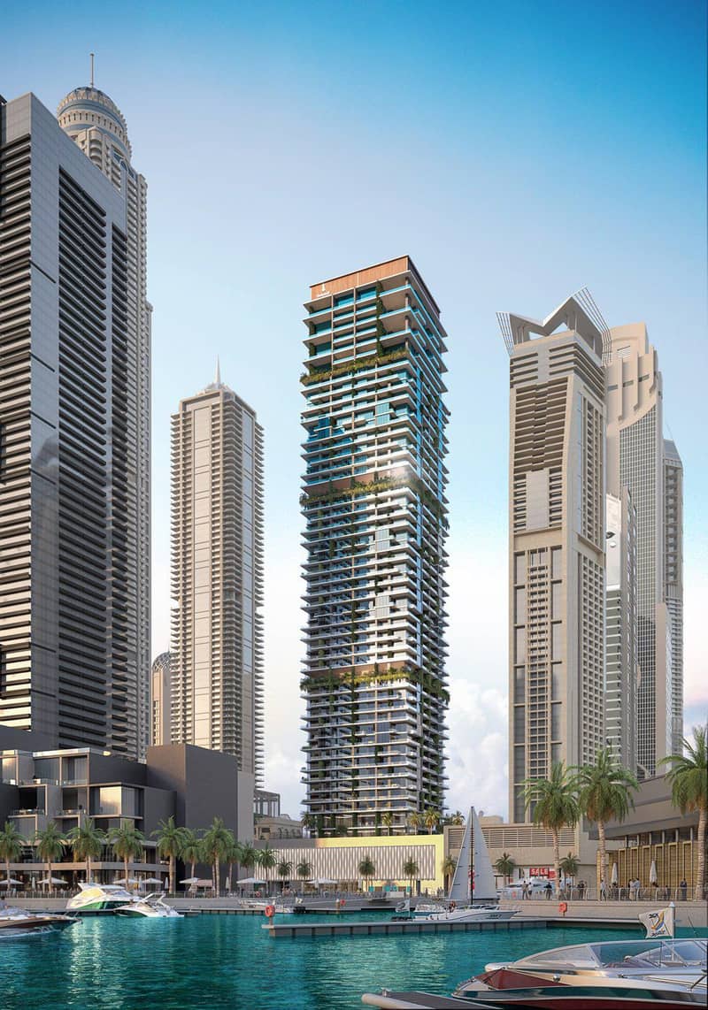 Новая престижная резиденция Kempinski Marina Residences с бассейном и детским клубом рядом с автомагистралью, Dubai Marina, Дубай, ОАЭ — фото 2