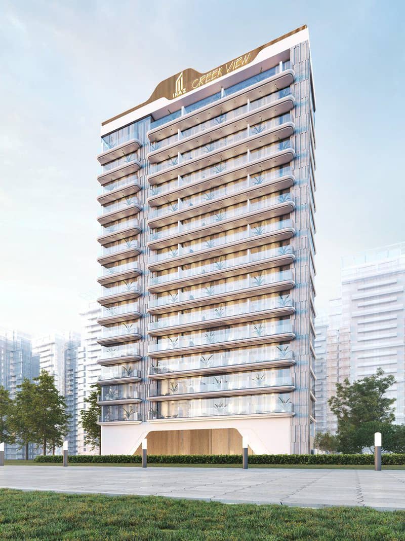New residence Iraz Creek View with a swimming pool and gardens on the shore of Dubai Creek, Al Jaddaf Waterfront, Dubai, UAE — photo 3