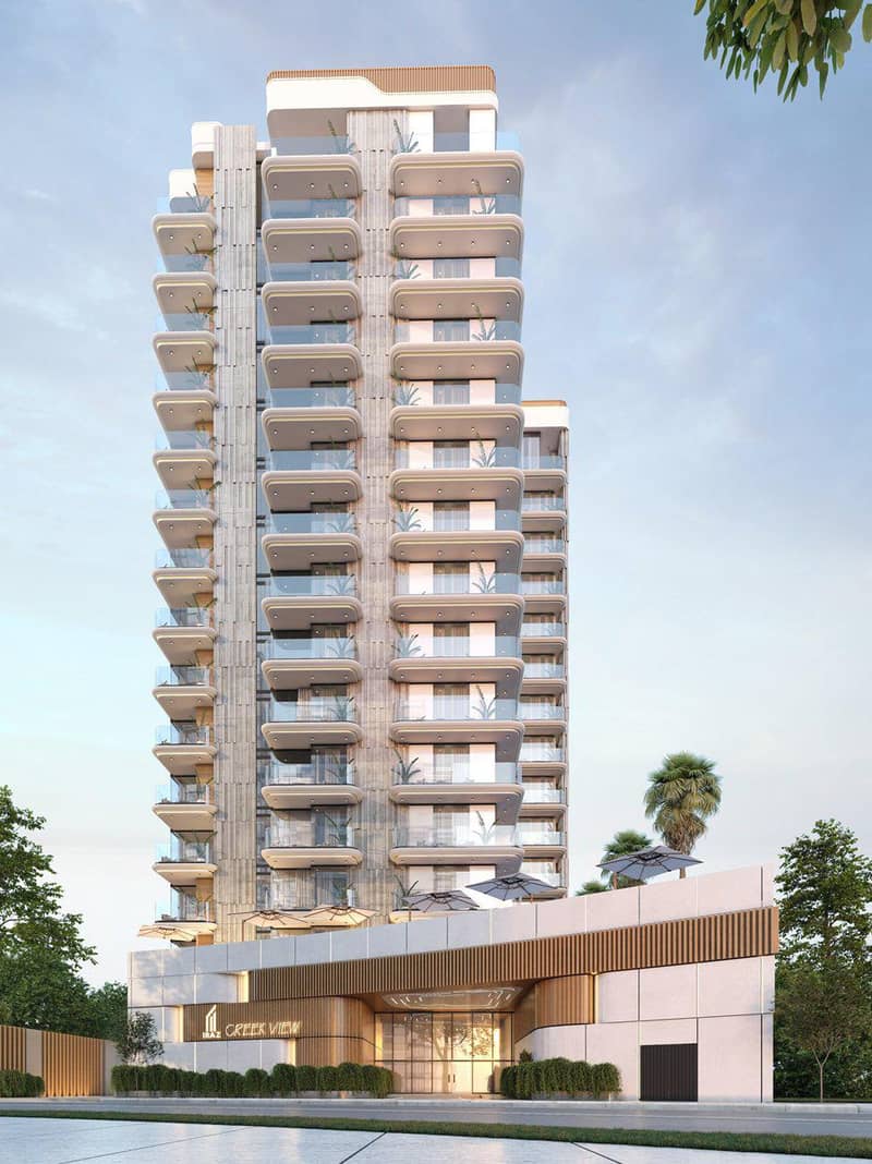 New residence Iraz Creek View with a swimming pool and gardens on the shore of Dubai Creek, Al Jaddaf Waterfront, Dubai, UAE — photo 5