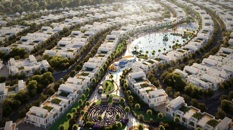 Новый комплекс таунхаусов Riverside со спа-центром, зонами для мероприятий и детским парком приключений, Damac Hills, Дубай, ОАЭ — фото 4