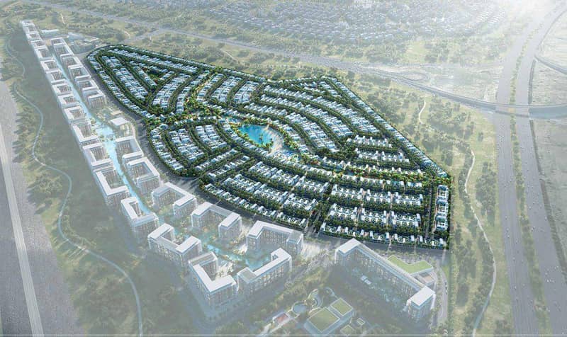 Новый комплекс таунхаусов Riverside со спа-центром, зонами для мероприятий и детским парком приключений, Damac Hills, Дубай, ОАЭ — фото 5