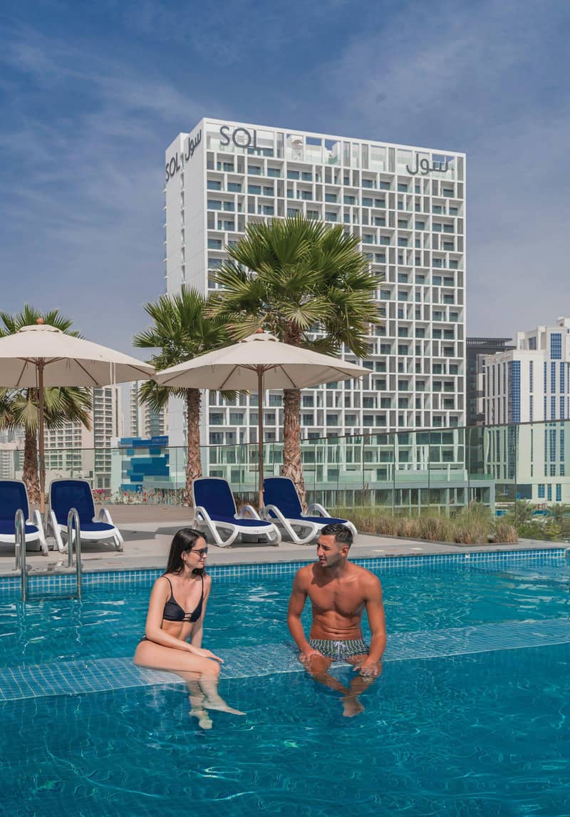 SOL BAY Residence with a swimming pool and a view of Burj Khalifa, Business Bay, Dubai, UAE — photo 10