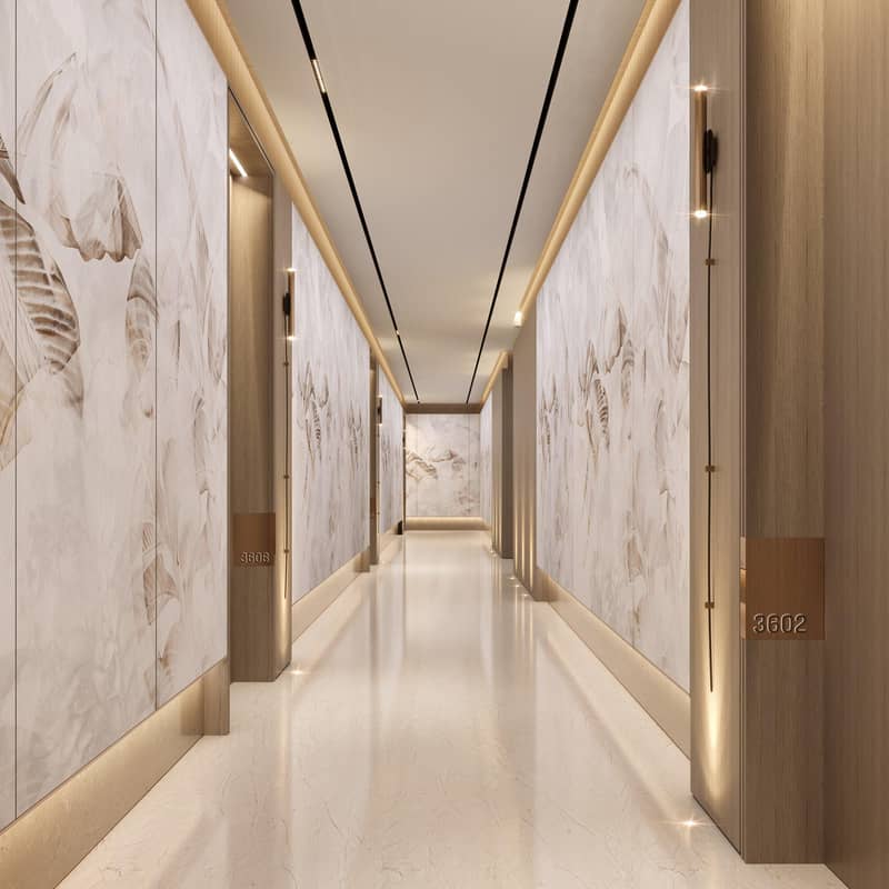 New high-rise Sky Tower Residence with a pool, a garden and a restaurant close to the canal, in the central area of Business Bay, Dubai, UAE — photo 36
