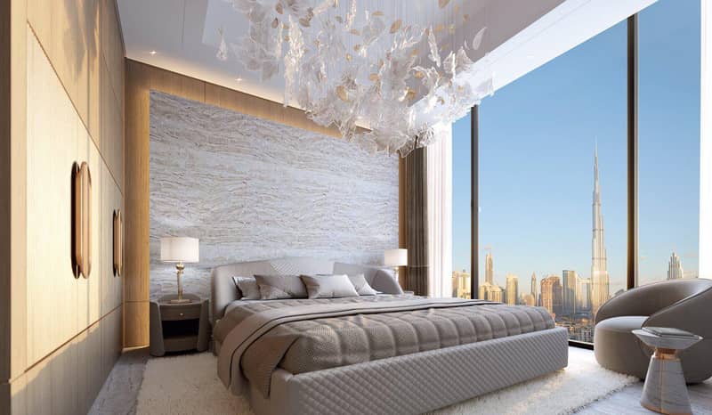 New high-rise Sky Tower Residence with a pool, a garden and a restaurant close to the canal, in the central area of Business Bay, Dubai, UAE — photo 12