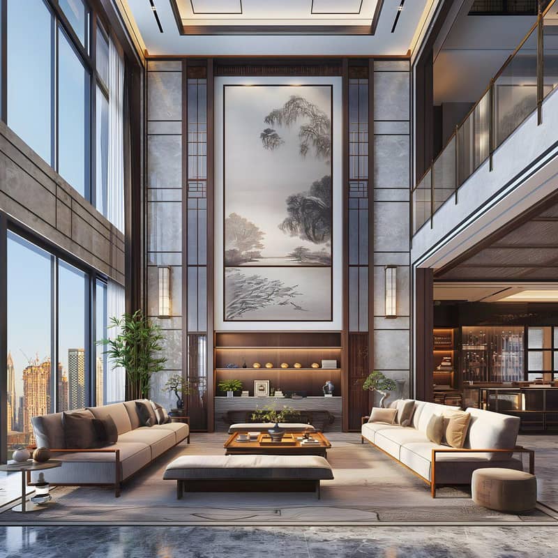 New high-rise Sky Tower Residence with a pool, a garden and a restaurant close to the canal, in the central area of Business Bay, Dubai, UAE — photo 20
