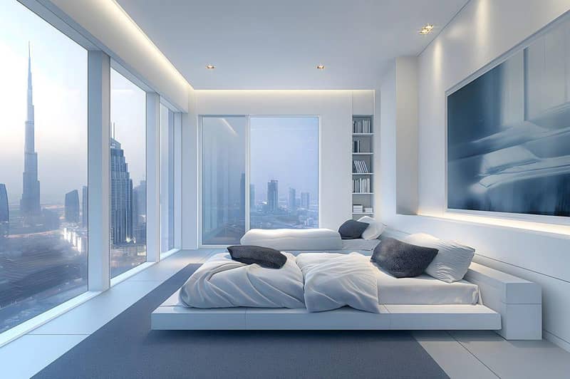 New high-rise Sky Tower Residence with a pool, a garden and a restaurant close to the canal, in the central area of Business Bay, Dubai, UAE — photo 33
