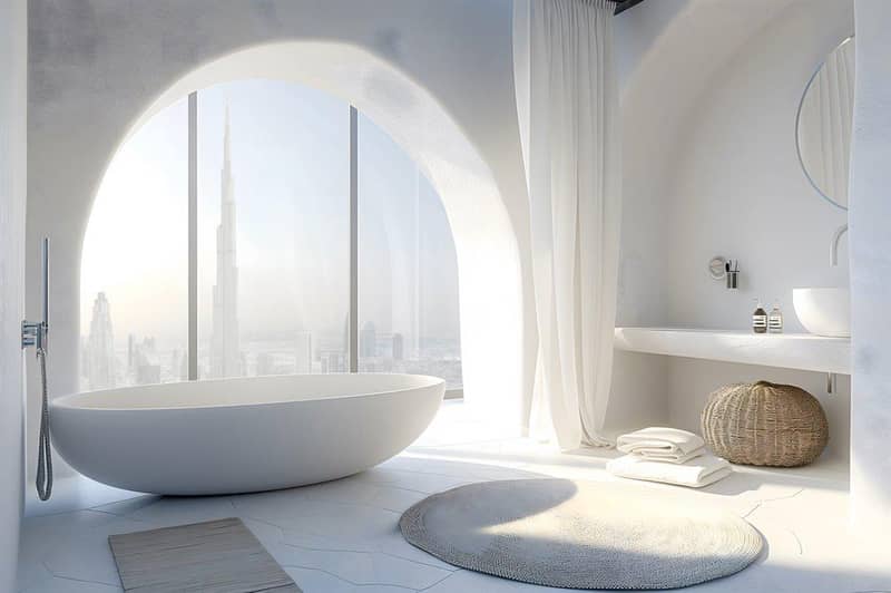 New high-rise Sky Tower Residence with a pool, a garden and a restaurant close to the canal, in the central area of Business Bay, Dubai, UAE — photo 34