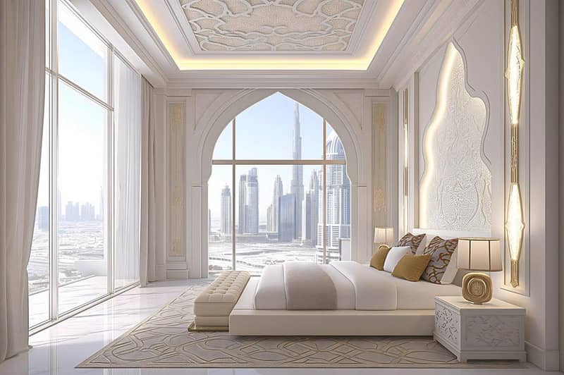 New high-rise Sky Tower Residence with a pool, a garden and a restaurant close to the canal, in the central area of Business Bay, Dubai, UAE — photo 17