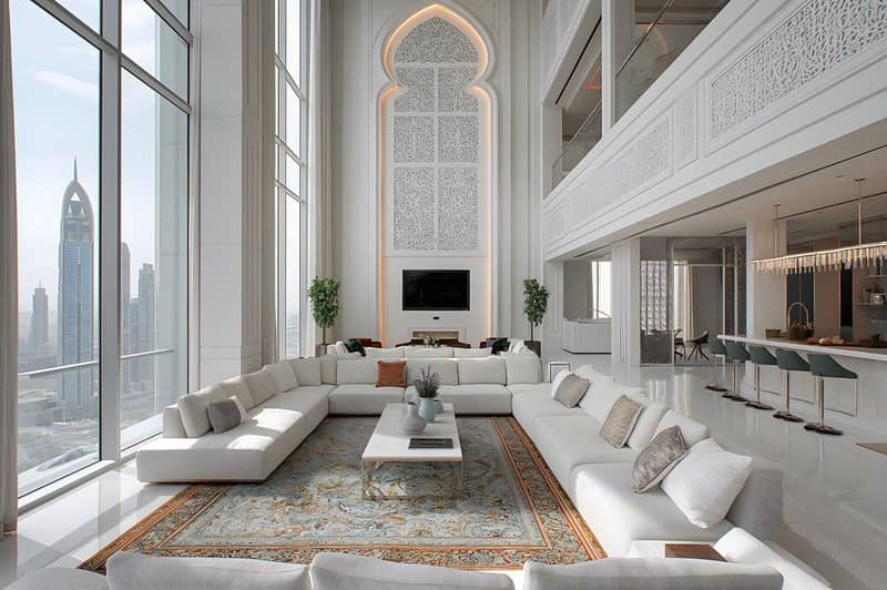 New high-rise Sky Tower Residence with a pool, a garden and a restaurant close to the canal, in the central area of Business Bay, Dubai, UAE — photo 15