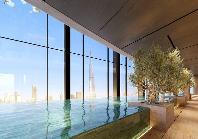 New high-rise Sky Tower Residence with a pool, a garden and a restaurant close to the canal, in the central area of Business Bay, Dubai, UAE — photo 6