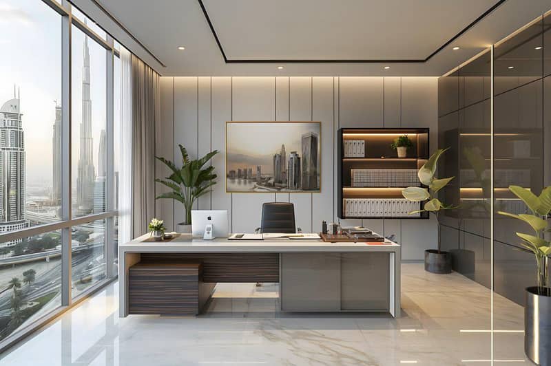 New high-rise Sky Tower Residence with a pool, a garden and a restaurant close to the canal, in the central area of Business Bay, Dubai, UAE — photo 26