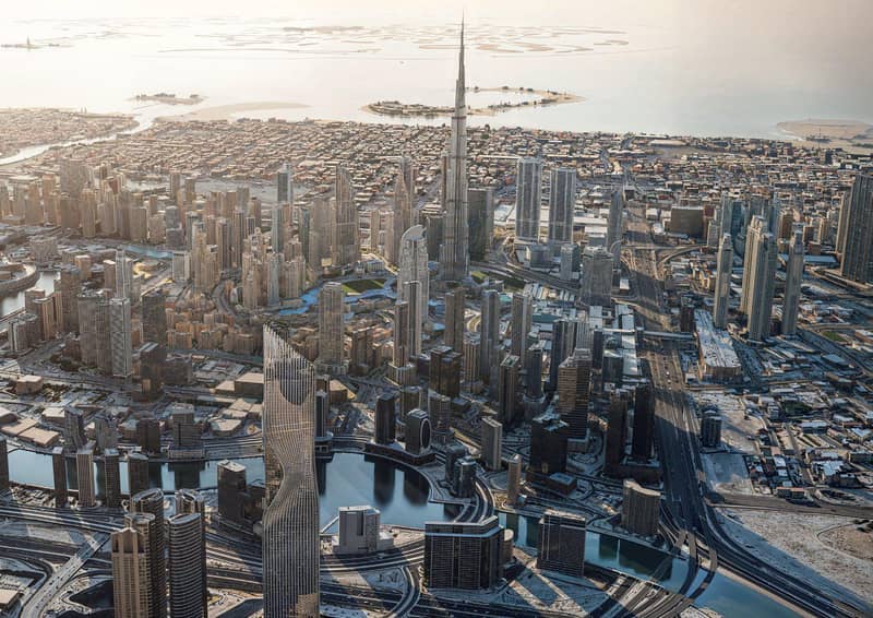 New high-rise Sky Tower Residence with a pool, a garden and a restaurant close to the canal, in the central area of Business Bay, Dubai, UAE — photo 42