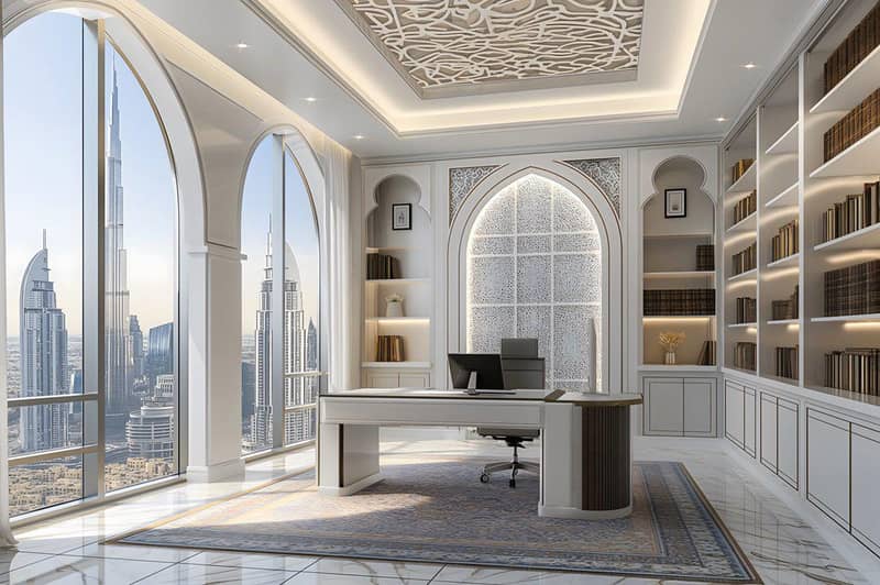 New high-rise Sky Tower Residence with a pool, a garden and a restaurant close to the canal, in the central area of Business Bay, Dubai, UAE — photo 16