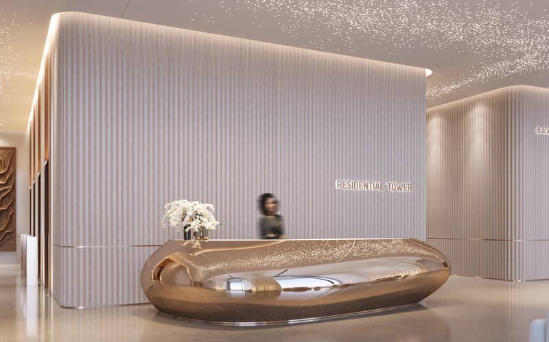 New high-rise Sky Tower Residence with a pool, a garden and a restaurant close to the canal, in the central area of Business Bay, Dubai, UAE — photo 38