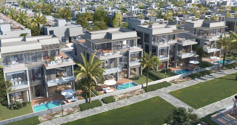 Новый закрытый комплекс вилл и таунхаусов South Bay 6 с лагуной и пляжами рядом с аэропортом, Dubai South, Дубай, ОАЭ — фото 14