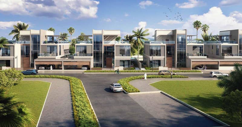Новый закрытый комплекс вилл и таунхаусов South Bay 6 с лагуной и пляжами рядом с аэропортом, Dubai South, Дубай, ОАЭ — фото 15