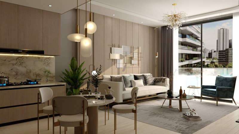 New Trinity Residence with a swimming pool and a water park, Arjan-Dubailand, Dubai, UAE — photo 4