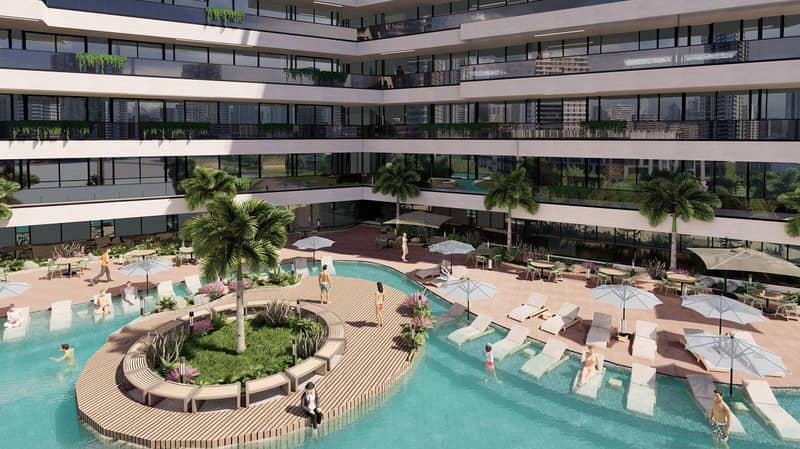 New Trinity Residence with a swimming pool and a water park, Arjan-Dubailand, Dubai, UAE — photo 11
