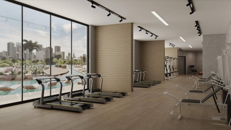 New Trinity Residence with a swimming pool and a water park, Arjan-Dubailand, Dubai, UAE — photo 8
