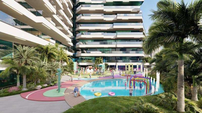 New Trinity Residence with a swimming pool and a water park, Arjan-Dubailand, Dubai, UAE — photo 15