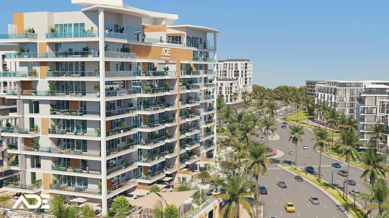 New Deansgate residence with a swimming pool and lounge areas close to parks, Majan, Dubai, UAE — photo 2