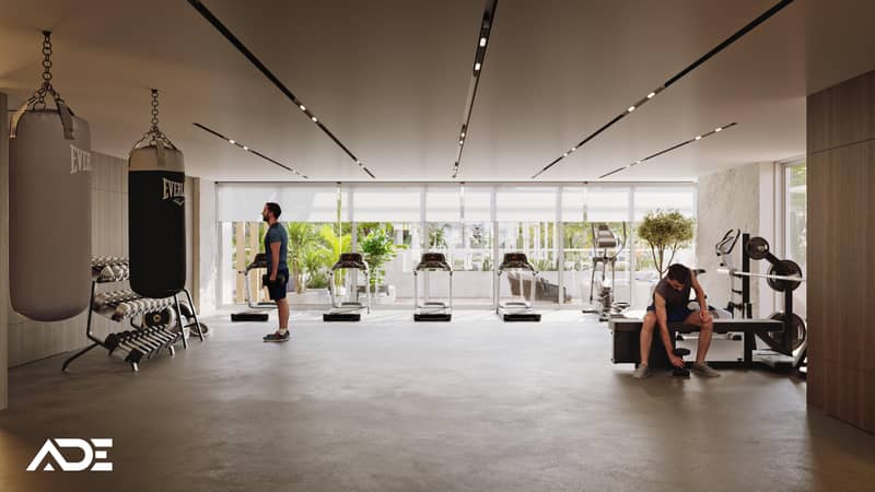 New Deansgate residence with a swimming pool and lounge areas close to parks, Majan, Dubai, UAE — photo 8