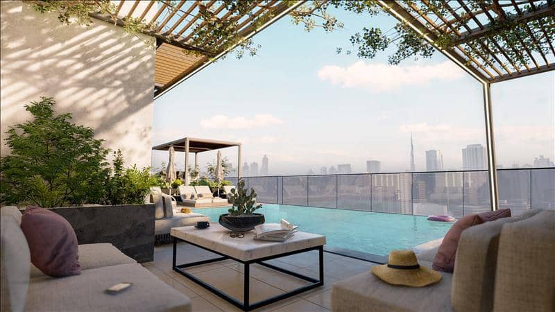 Новая резиденция Aark Residences с бассейном и круглосуточной охраной в центре Дубая, Dubai Land Residence, ОАЭ — фото 2