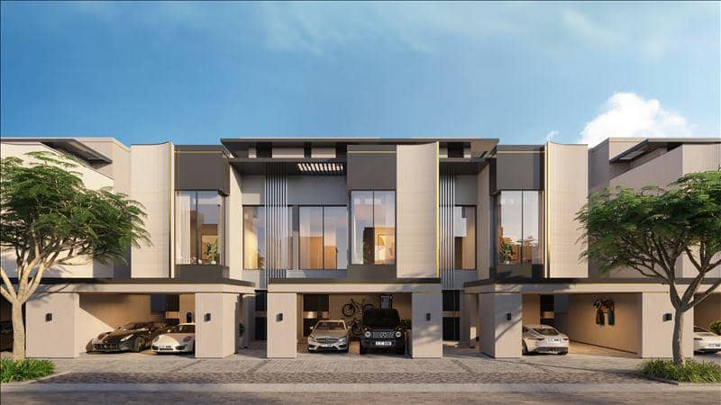 Новый комплекс таунхаусов Watercrest с бассейнами, Meydan, Дубай, ОАЭ — фото 6