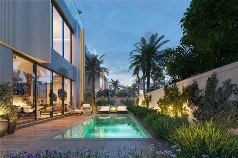 New exclusive complex of villas Watercrest with swimming pools and gardens, Meydan, Dubai, UAE — photo 2
