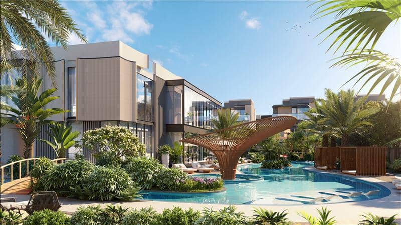 New exclusive complex of villas Watercrest with swimming pools and gardens, Meydan, Dubai, UAE — photo 8