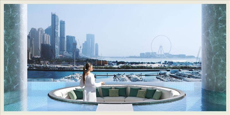 New W Residences with a swimming pool, a spa center and a direct access to the yacht club, Dubai Harbour, Dubai, UAE — photo 6