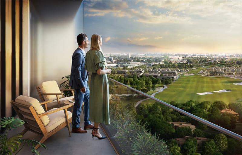 Новый комплекс меблированных апартаментов Fairway Residences с бассейнами и видами на поле для гольфа, Dubai Sports City, Дубай, ОАЭ — фото 12