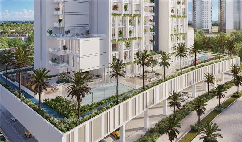 Новый комплекс меблированных апартаментов Fairway Residences с бассейнами и видами на поле для гольфа, Dubai Sports City, Дубай, ОАЭ — фото 27