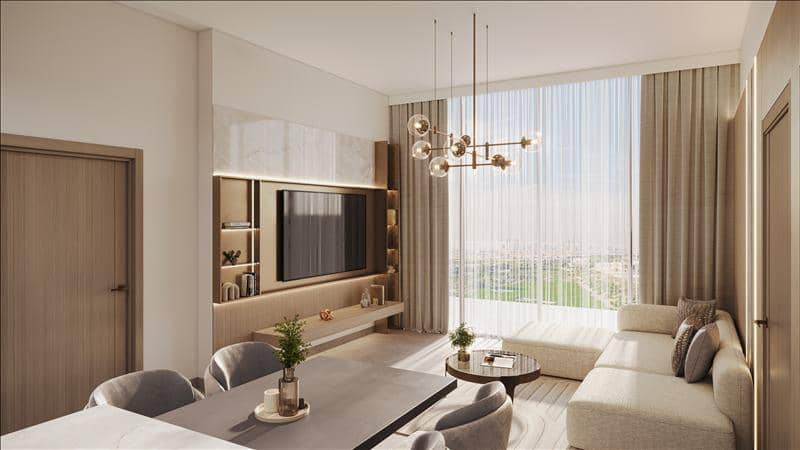 Новый комплекс меблированных апартаментов Fairway Residences с бассейнами и видами на поле для гольфа, Dubai Sports City, Дубай, ОАЭ — фото 4