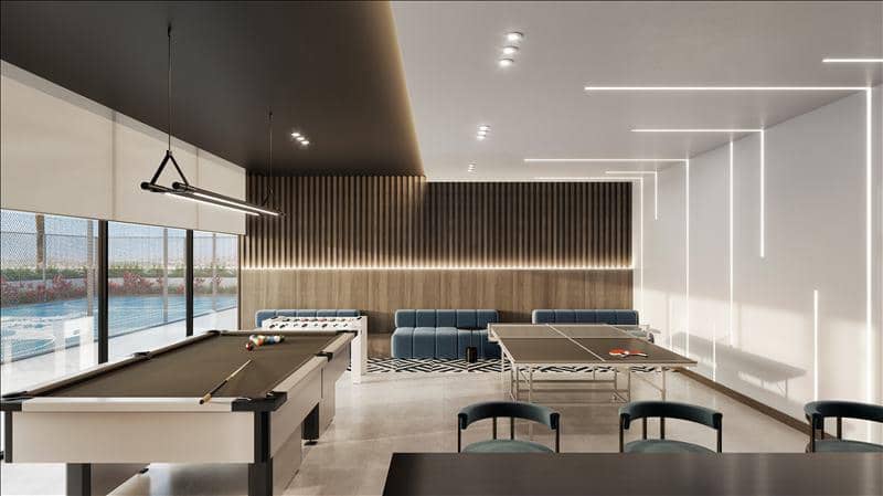 Новый комплекс меблированных апартаментов Fairway Residences с бассейнами и видами на поле для гольфа, Dubai Sports City, Дубай, ОАЭ — фото 17