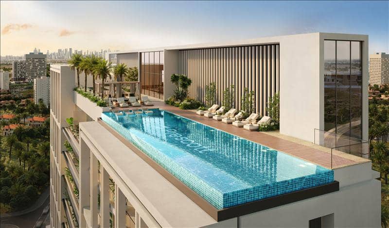Новый комплекс меблированных апартаментов Fairway Residences с бассейнами и видами на поле для гольфа, Dubai Sports City, Дубай, ОАЭ — фото 22