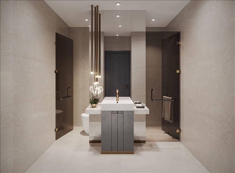 Новый комплекс меблированных апартаментов Fairway Residences с бассейнами и видами на поле для гольфа, Dubai Sports City, Дубай, ОАЭ — фото 11